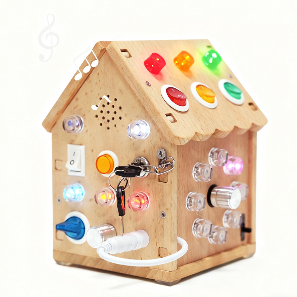 Sound and light busy house