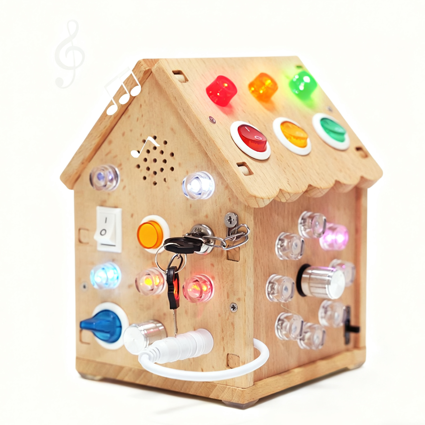 Sound and light busy house