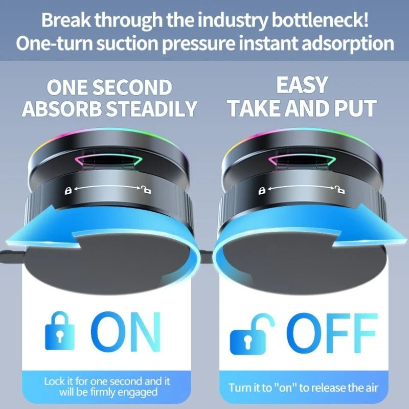 15W MagSafe Car Mount Charger for iPhone 17/16/15 - Fast Wireless Charging