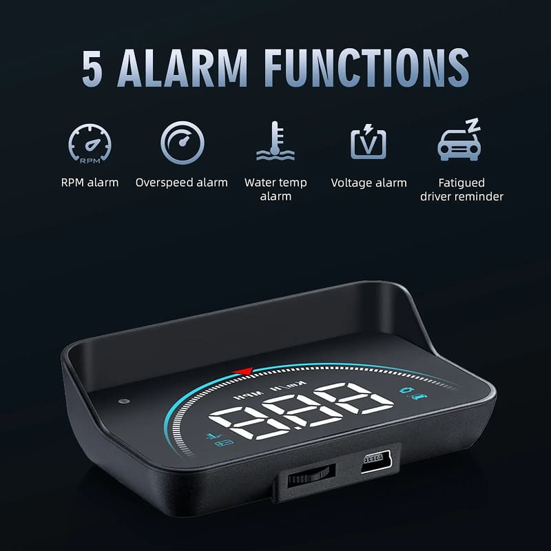 2025 Car HUD Head Up Display - GPS Navigation Phone Projector for All Cars