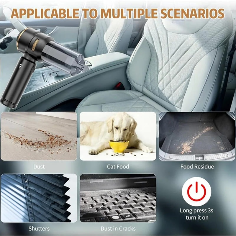 2025 15000Pa Cordless Car Vacuum - Wireless Handheld Mini Cleaner