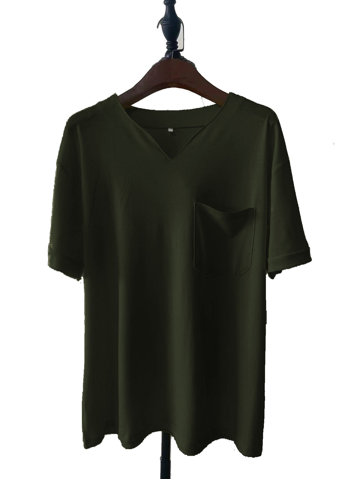 Men's Stretch V-Neck Pocket T-Shirt