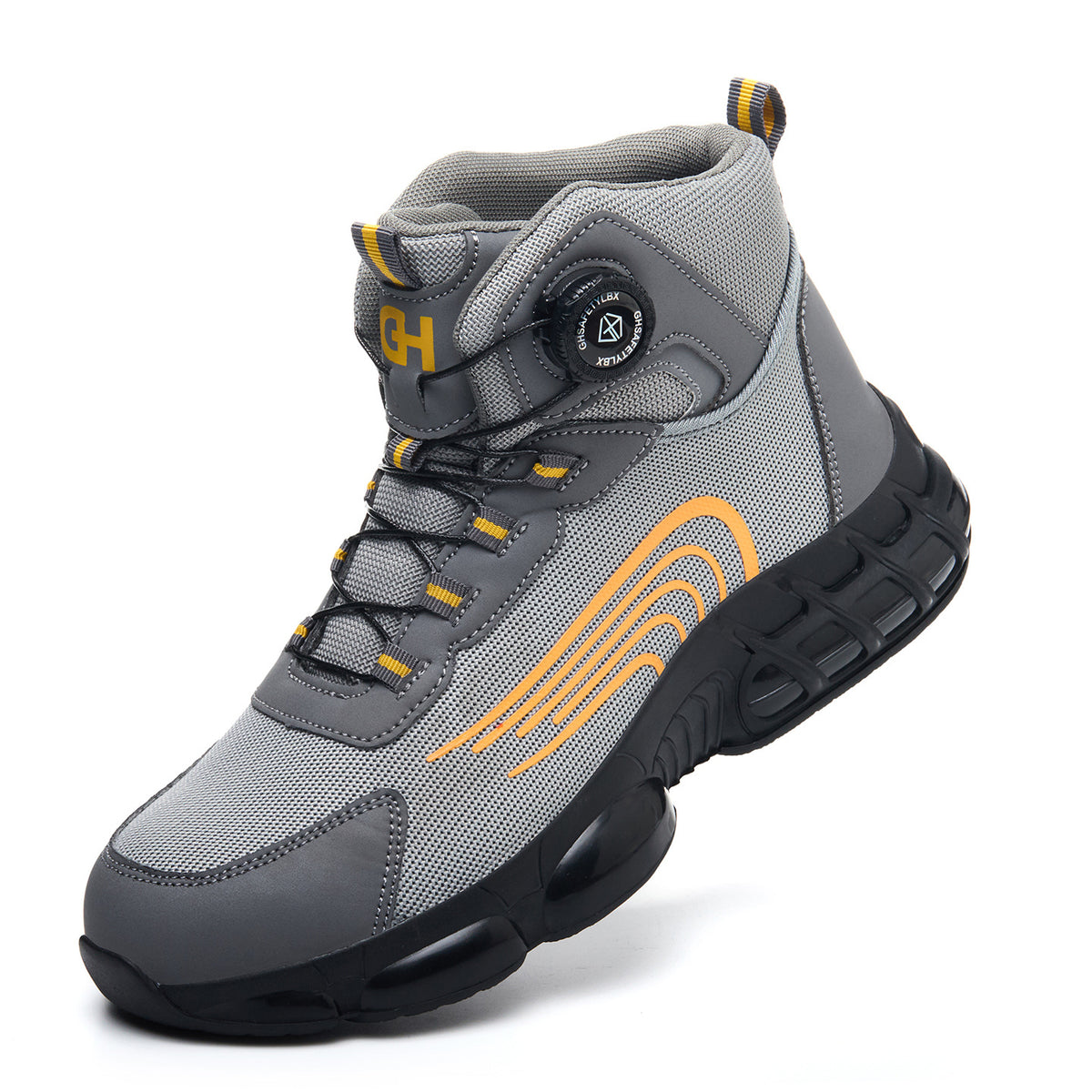 Men's Dial-Lacing Safety Work Shoes