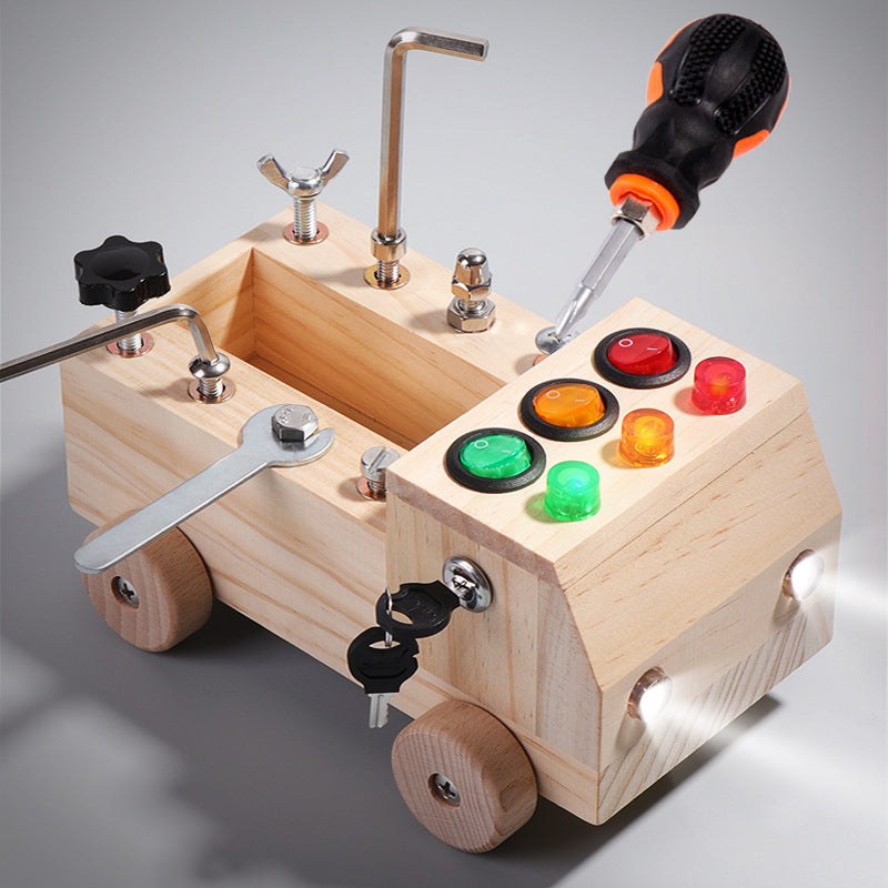 LED nut car with colorful lights