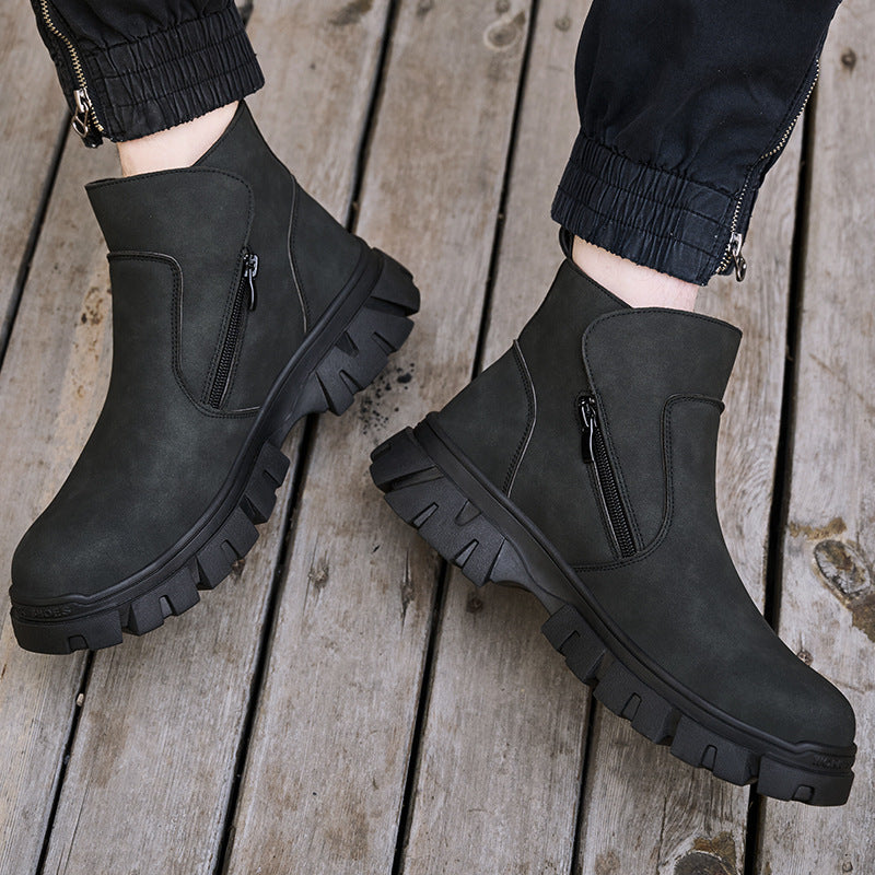 Men's Welding Safety Work Shoes - Protective Toe & Puncture-Resistant