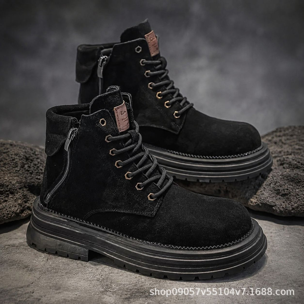 Men's Retro High-Top Work & Hiking Boots