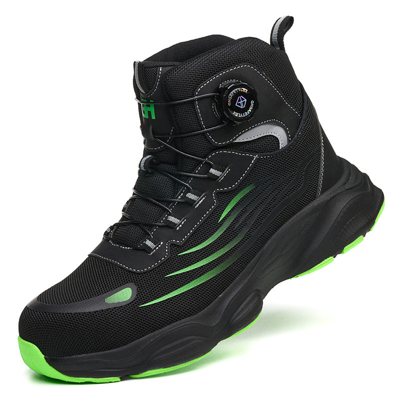 Men's Dial-Lacing Safety Work Shoes