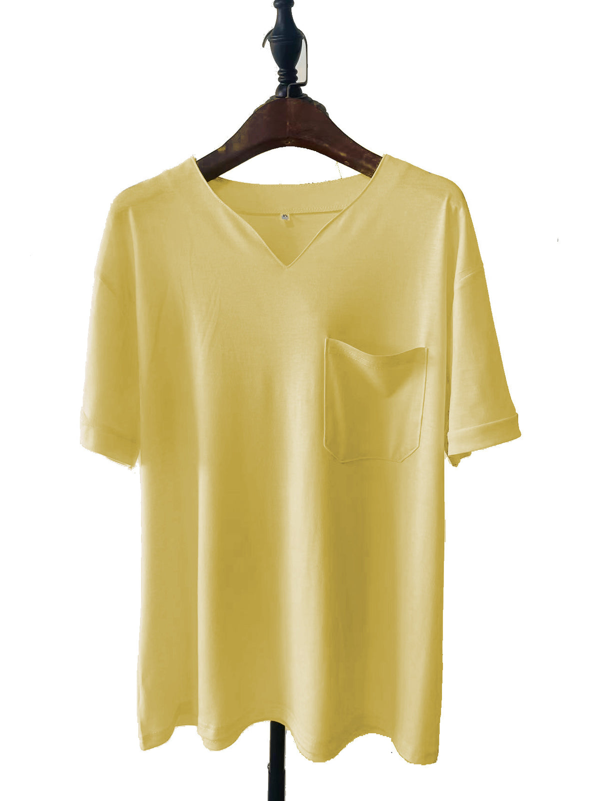 Men's Stretch V-Neck Pocket T-Shirt