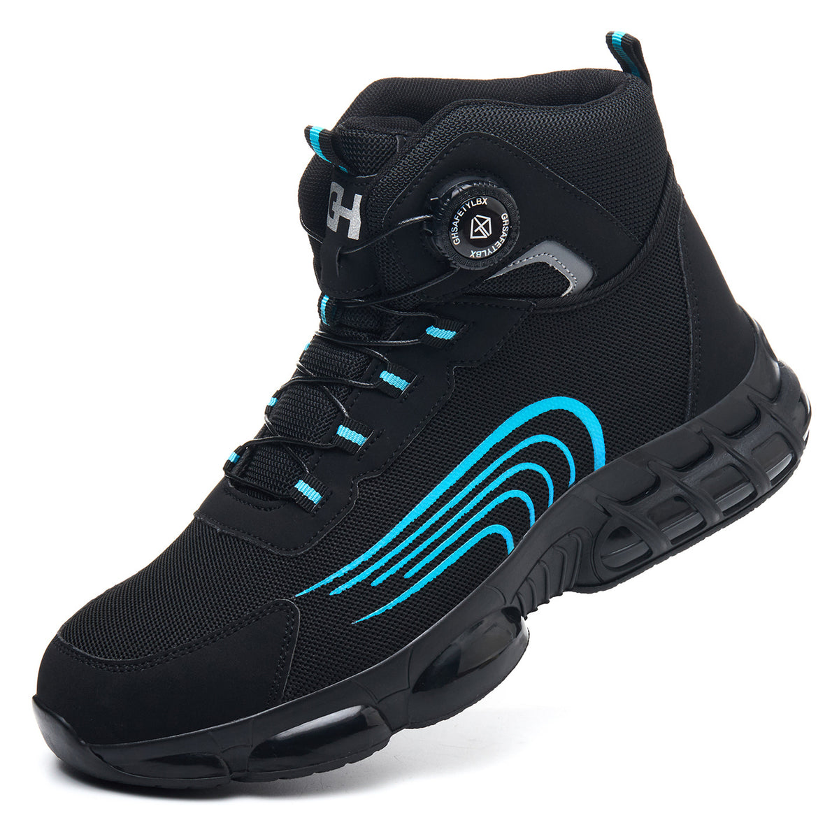 Men's Dial-Lacing Safety Work Shoes