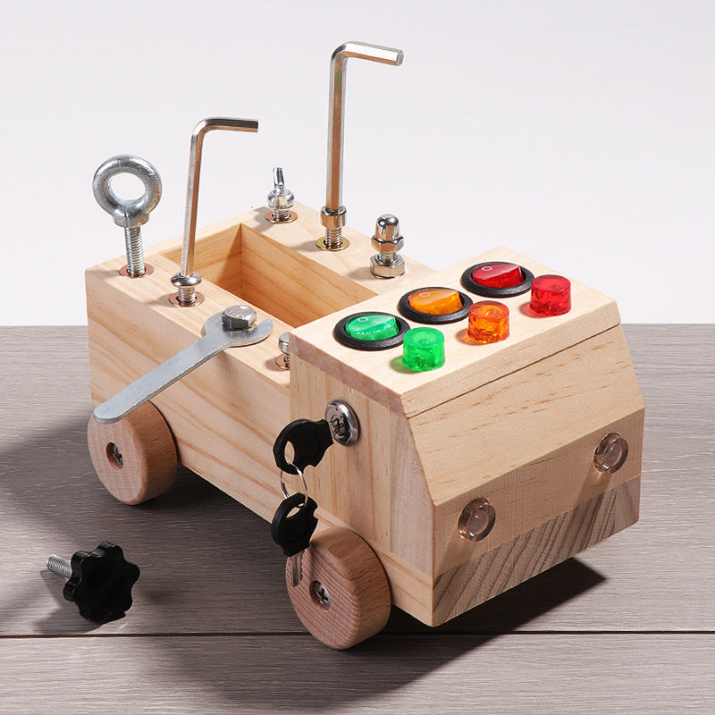 LED nut car with colorful lights