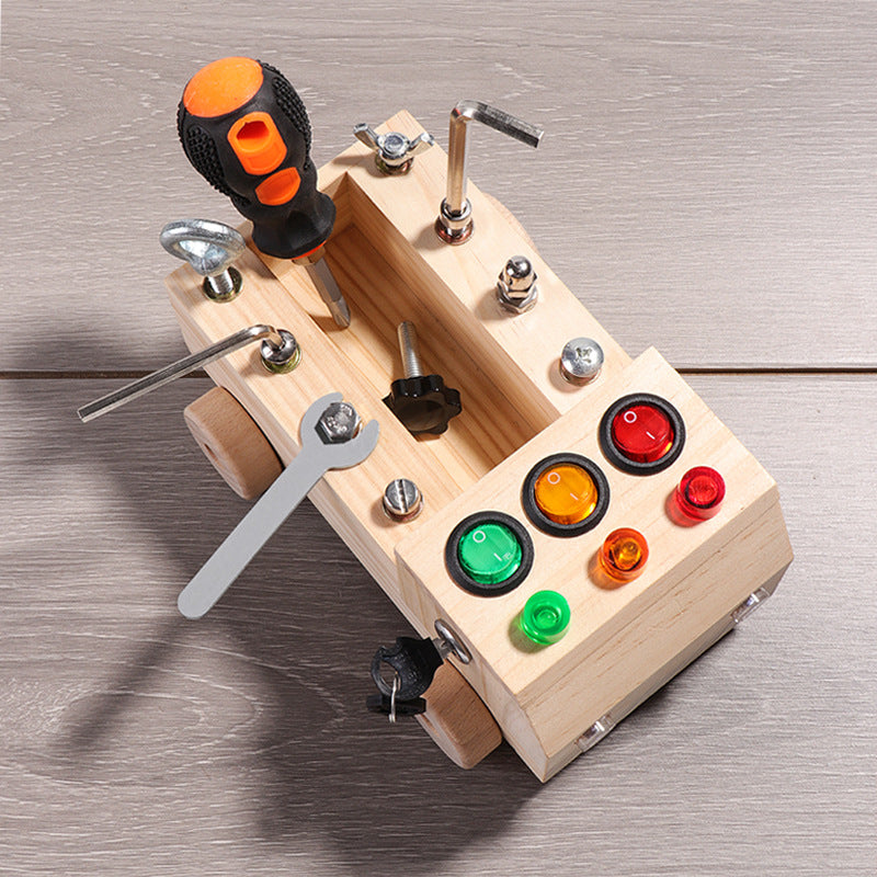 LED nut car with colorful lights