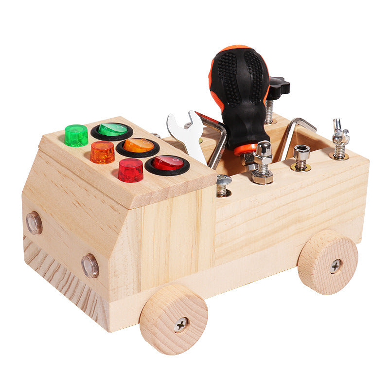 LED nut car with colorful lights