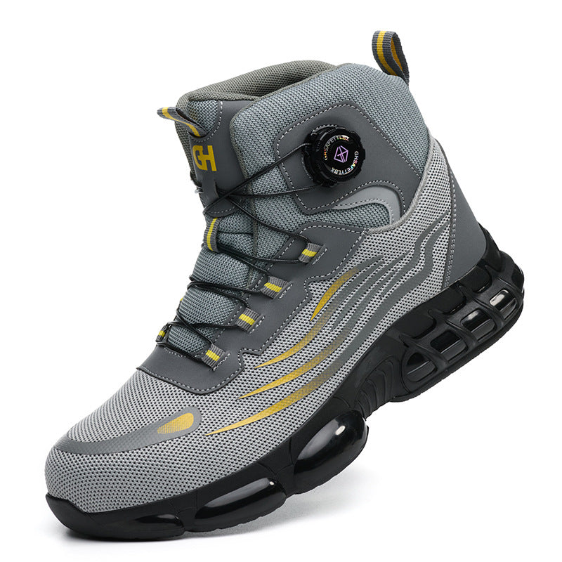 Men's Dial-Lacing Safety Work Shoes