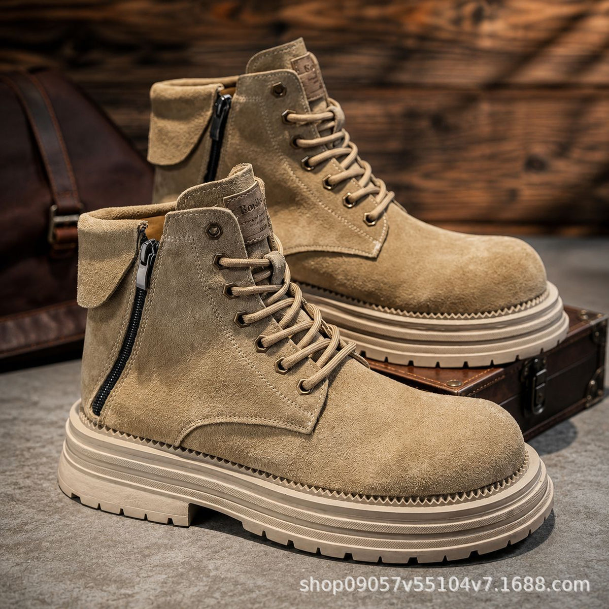 Men's Retro High-Top Work & Hiking Boots