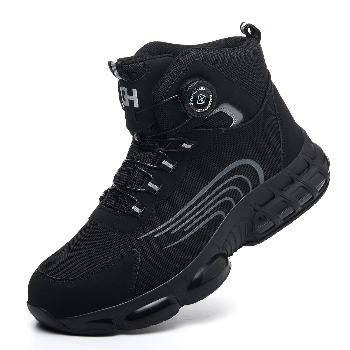 Men's Dial-Lacing Safety Work Shoes