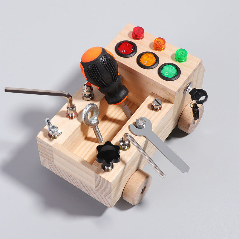 LED nut car with colorful lights
