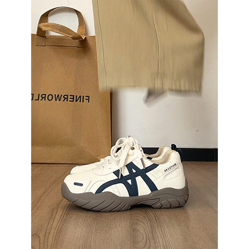 Women's Retro Color-Block Platform Sneakers