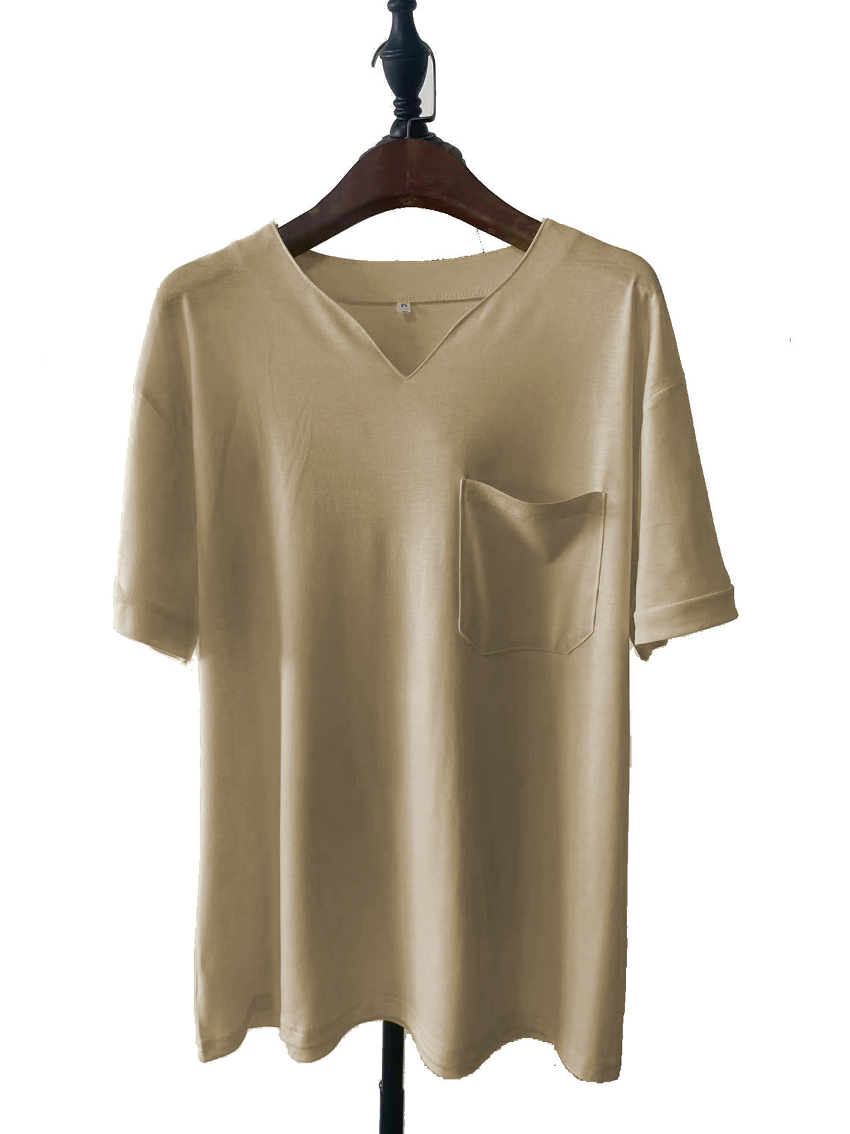 Men's Stretch V-Neck Pocket T-Shirt