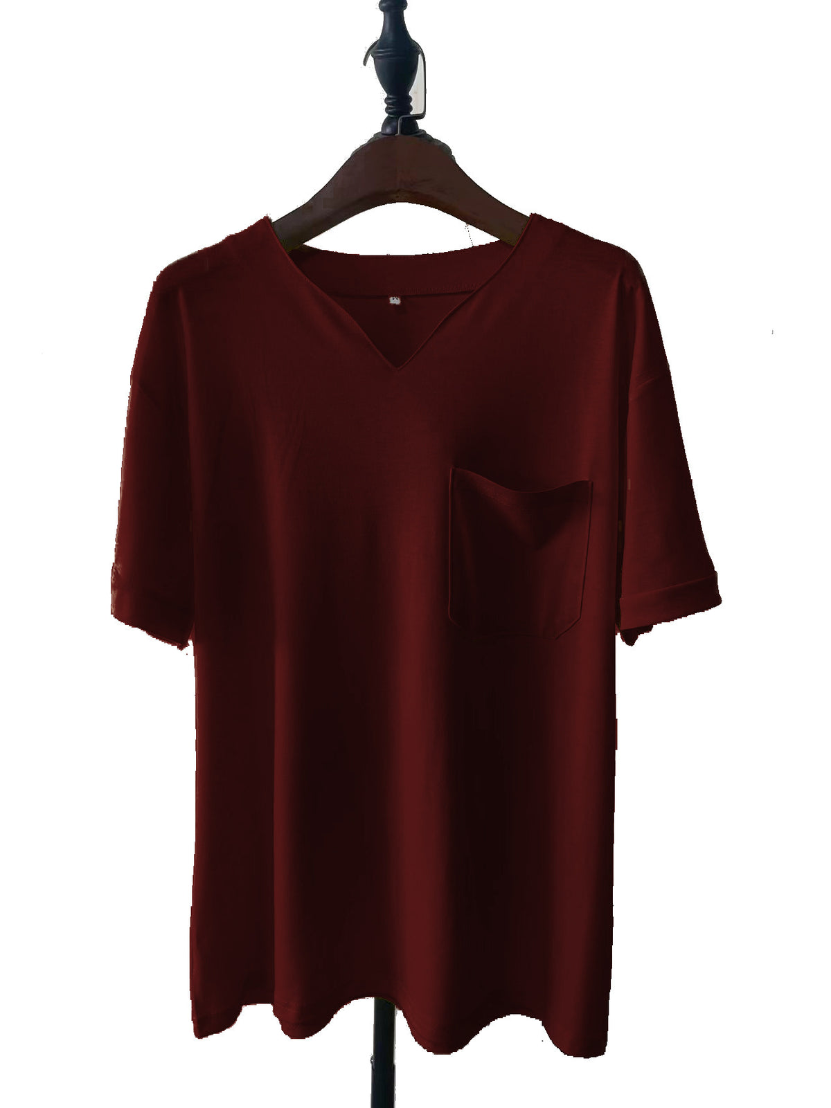 Men's Stretch V-Neck Pocket T-Shirt