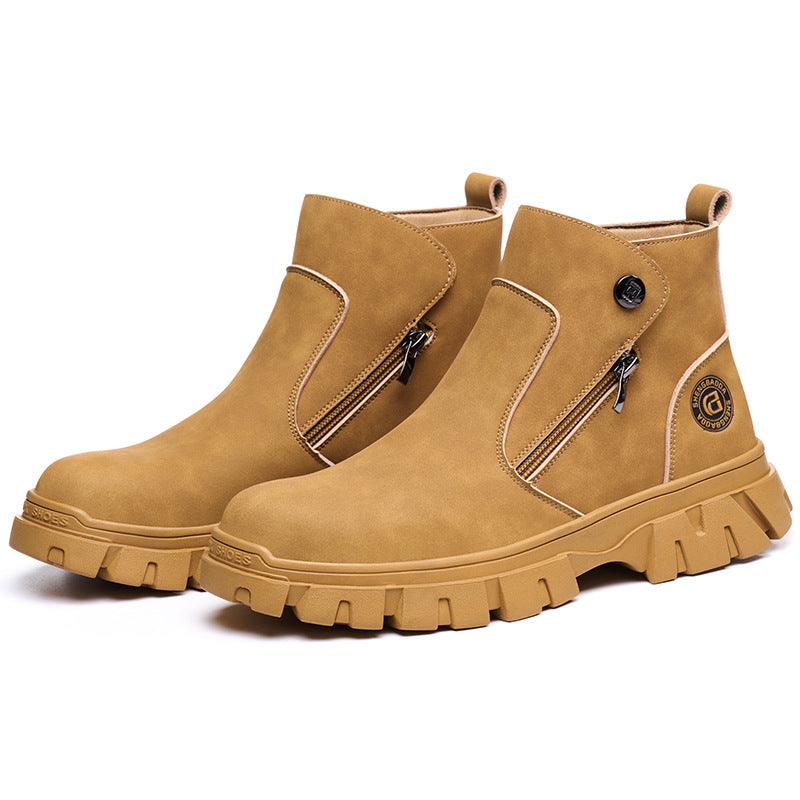 Men's Welding Safety Work Shoes - Protective Toe & Puncture-Resistant