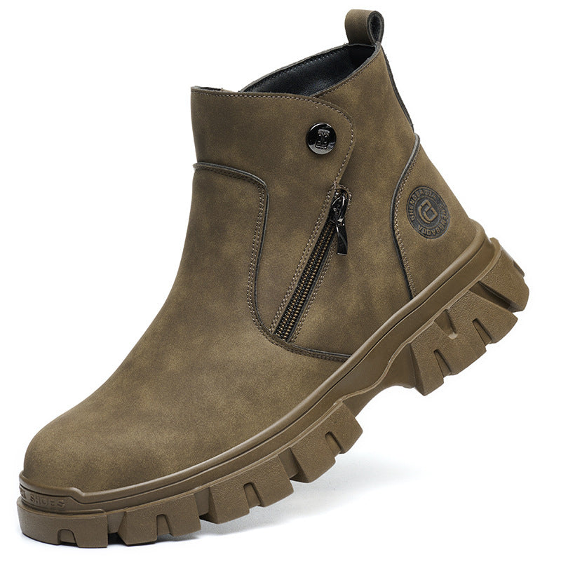 Men's Welding Safety Work Shoes - Protective Toe & Puncture-Resistant