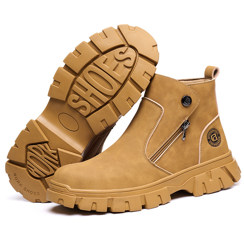 Men's Welding Safety Work Shoes - Protective Toe & Puncture-Resistant