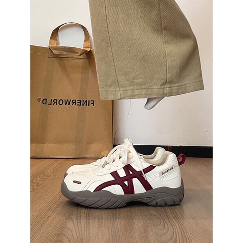 Women's Retro Color-Block Platform Sneakers