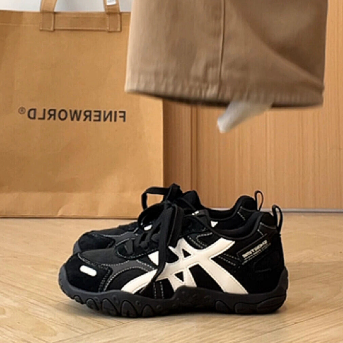 Women's Retro Color-Block Platform Sneakers